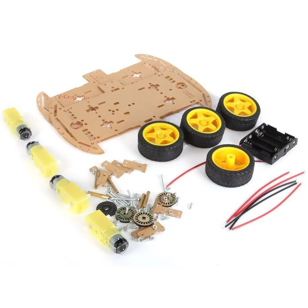 Transparent Chassis Transparent 4wd Robot Smart Car Chassis DIY Kit - Buy Online at ...